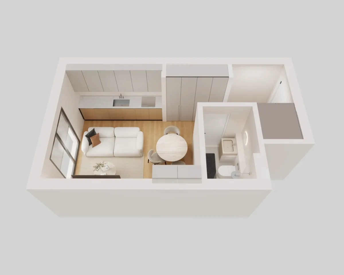 Studio — vue en volume